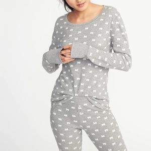 Old Navy thermal pajama set
